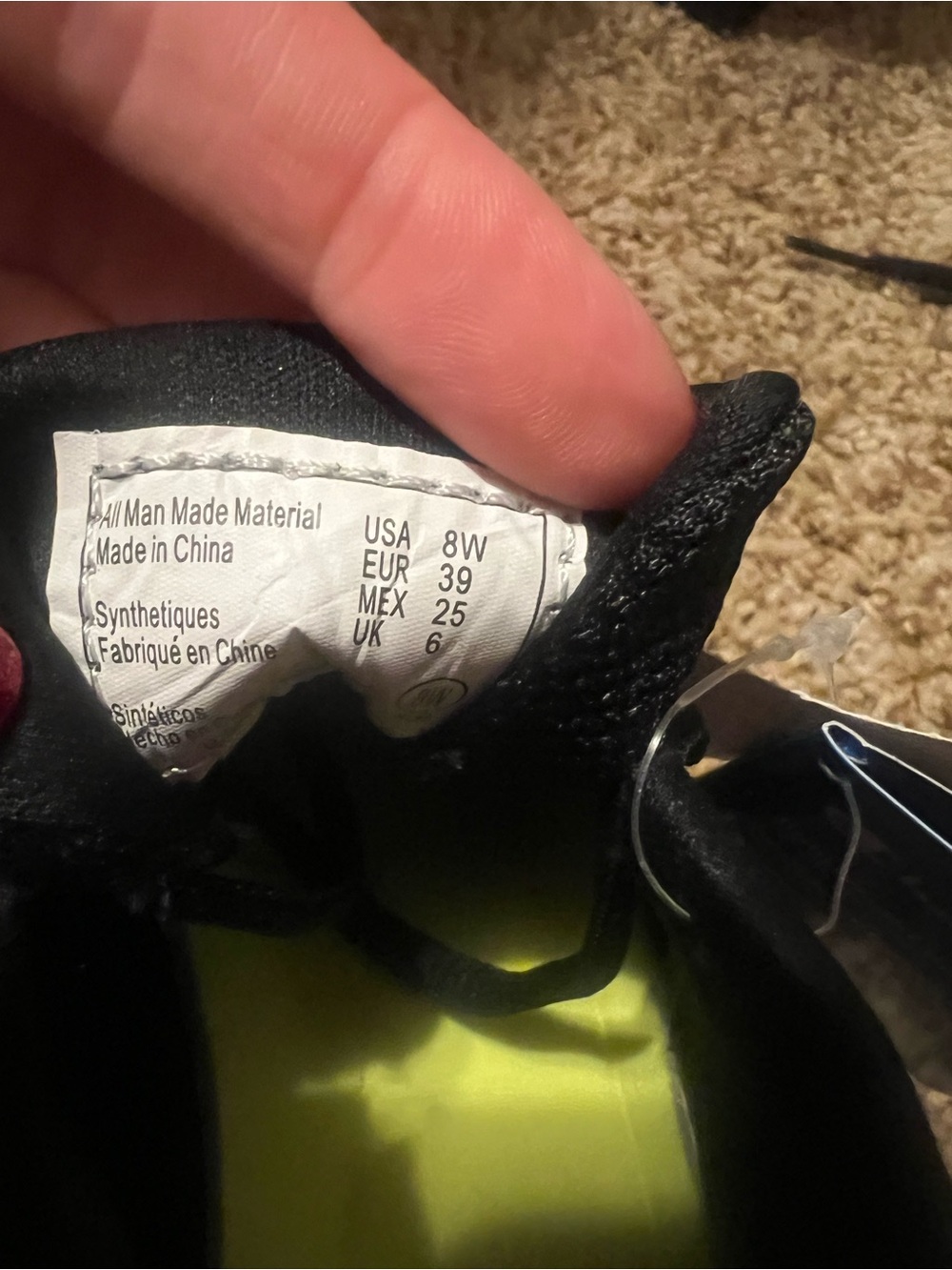 NIB Women’s Champion Black Athletic Sneakers with White Soles Size 8 Wide - Picture 10 of 14